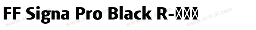 FF Signa Pro Black R字体转换